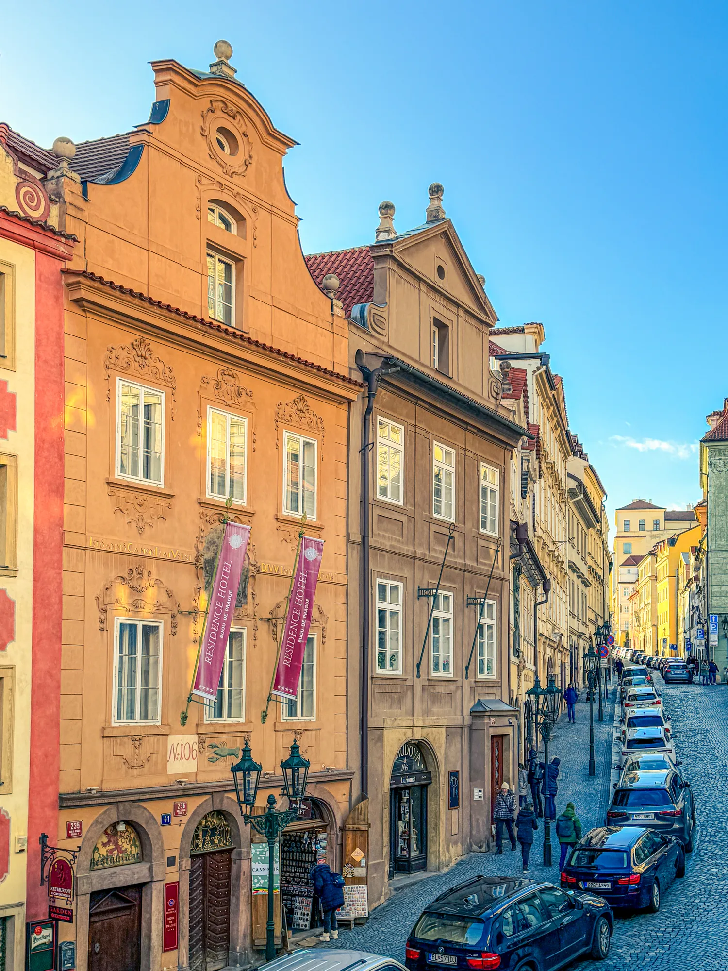 Exteriér Boutique Hotel Bijou de Prague v Nerudově ulici